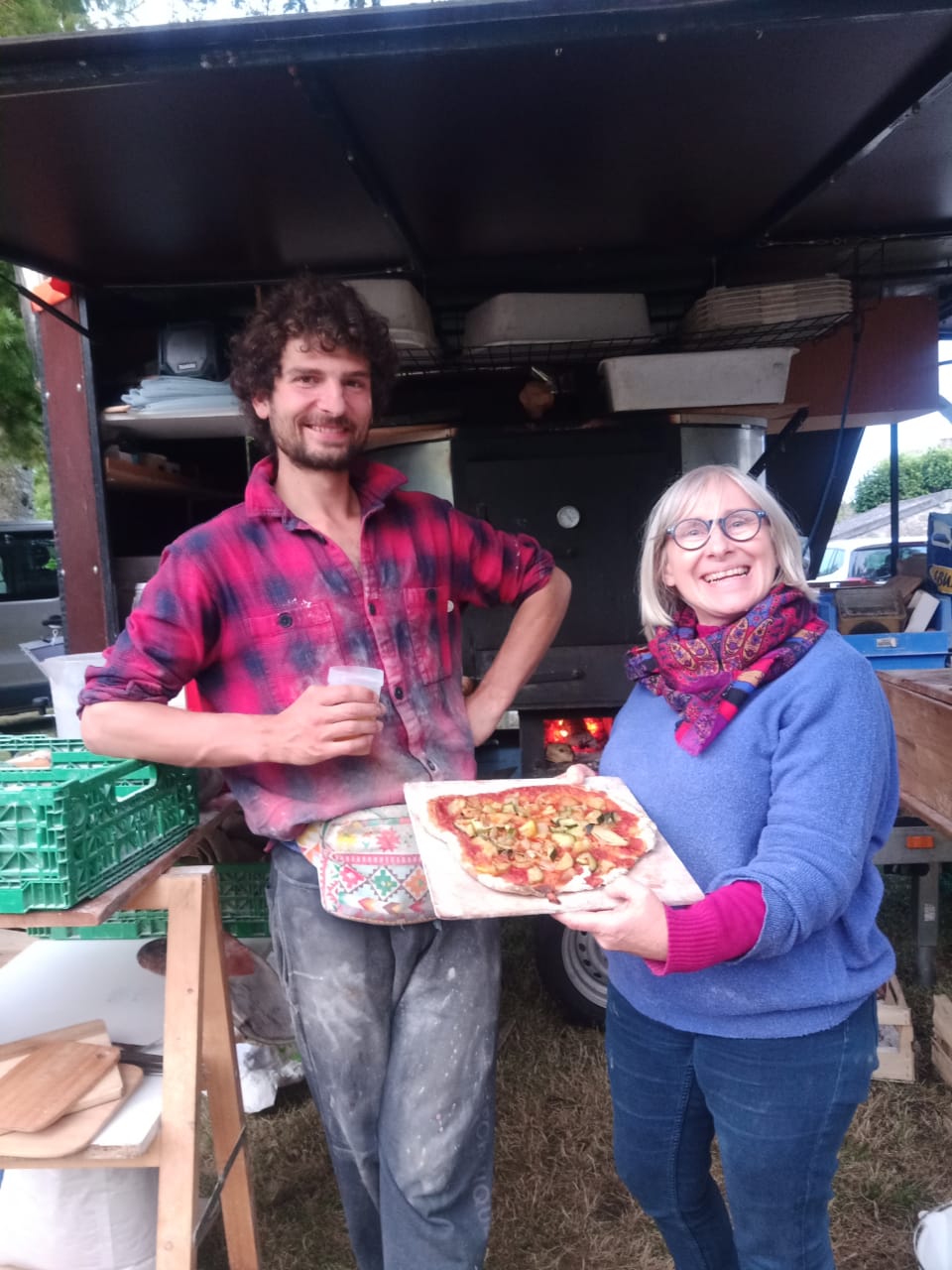Chef d'oeuvre d'une participante à l'atelier pizza