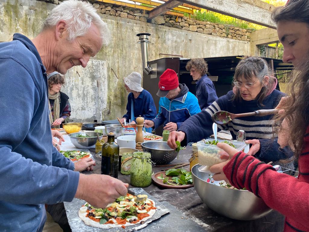 Confection participative des pizzas